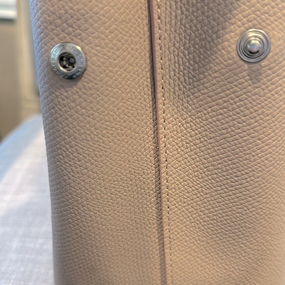 LONGCHAMP Roseau Large Leather Shoulder Tote-light pink (cert of authenticity) - Picture 10 of 17